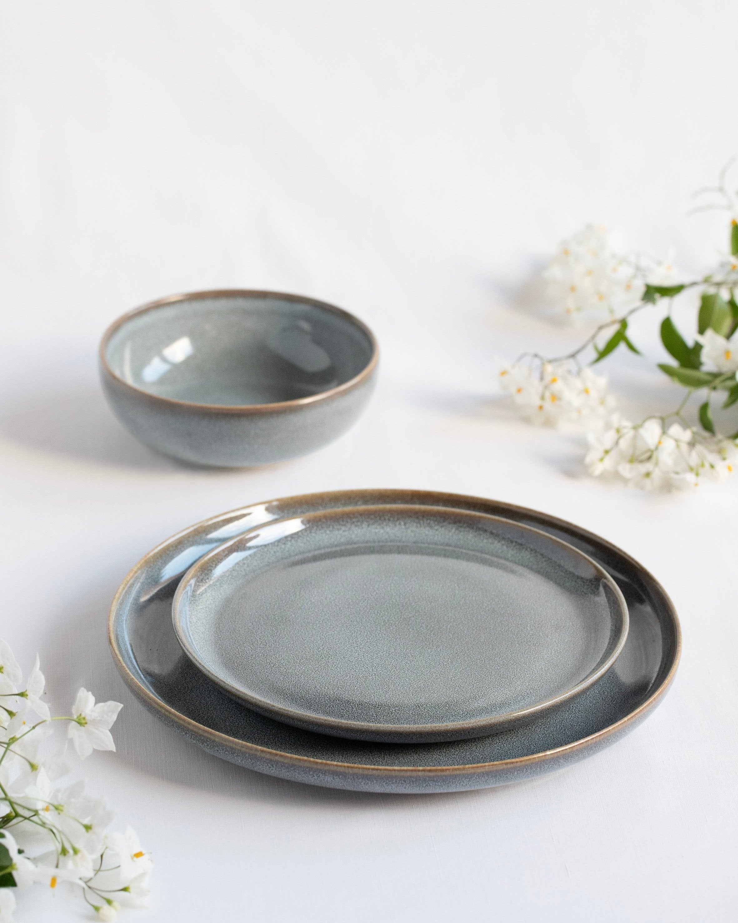 Assiette Plate Saisons Denim