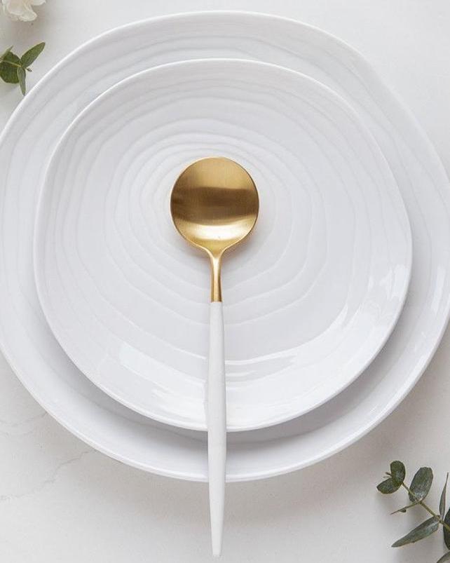 Teak 12-piece Dinner Set