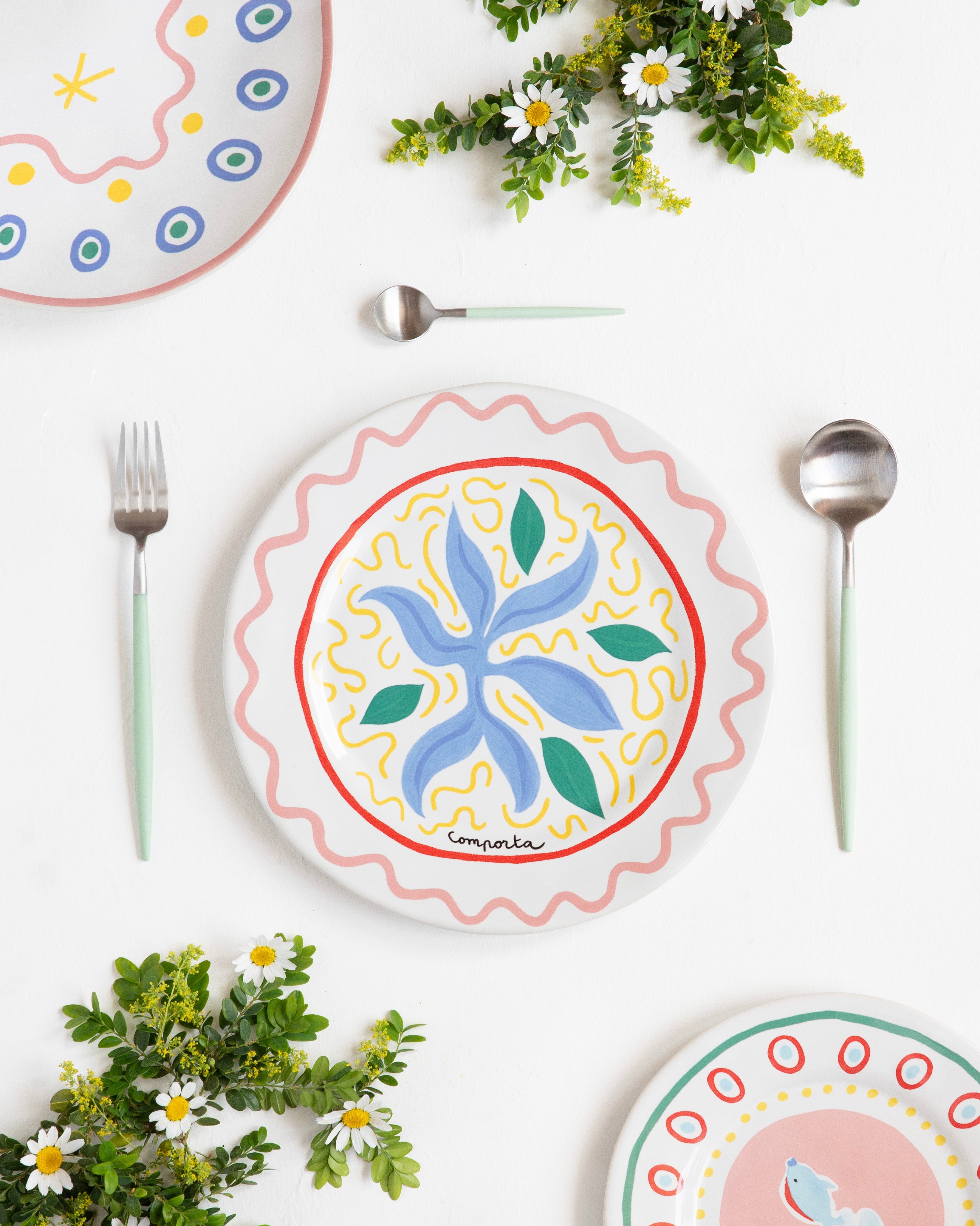 Cubertería 24 piezas Cutipol Goa Celadon