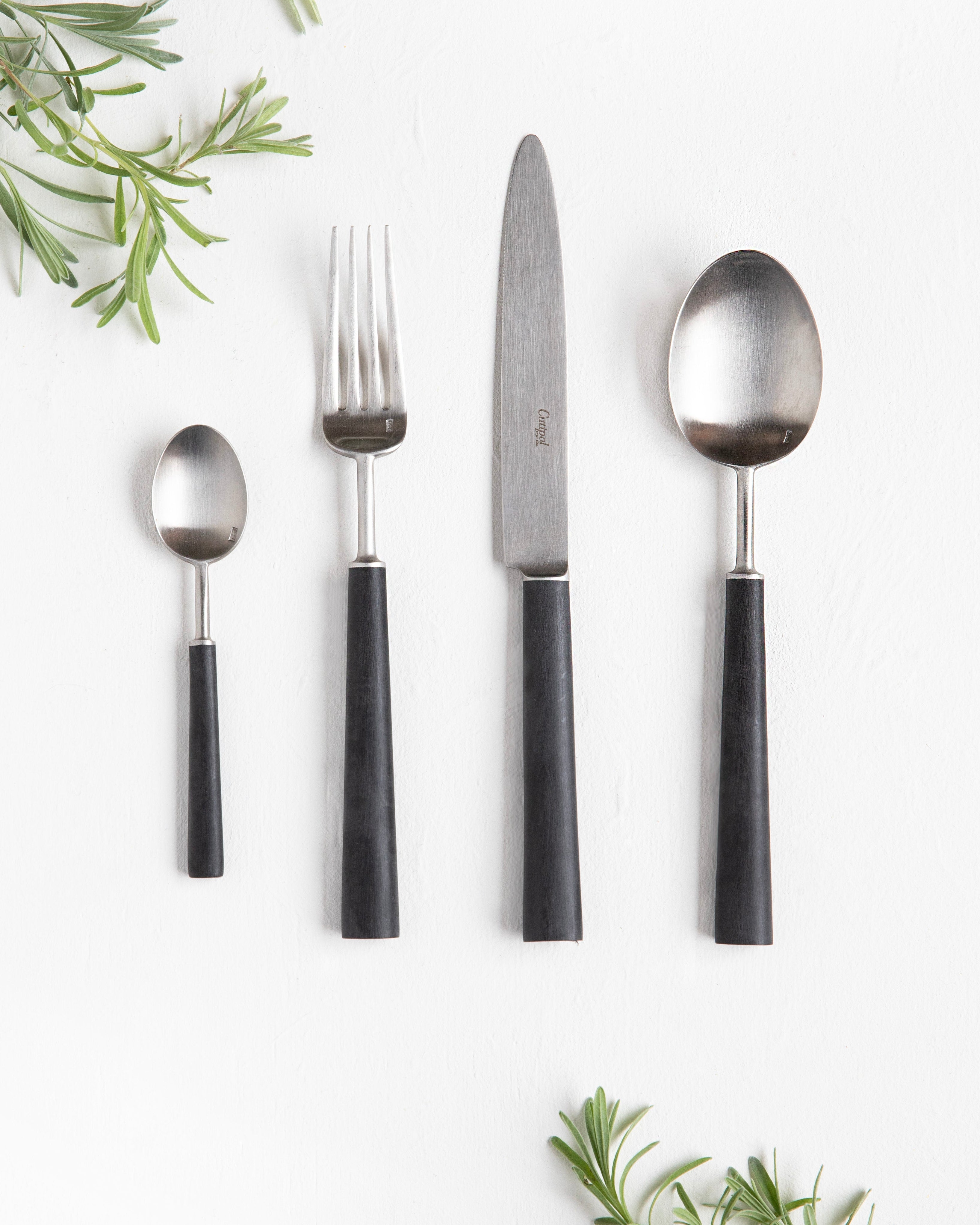 Couverts Cutipol Ebony - 4 Piéces