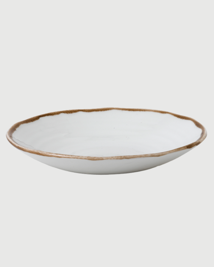 Assiette Creuse 21 cm Organic Natural Brown