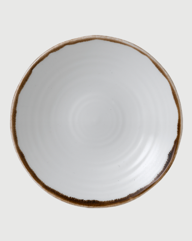 Assiette Creuse 21 cm Organic Natural Brown