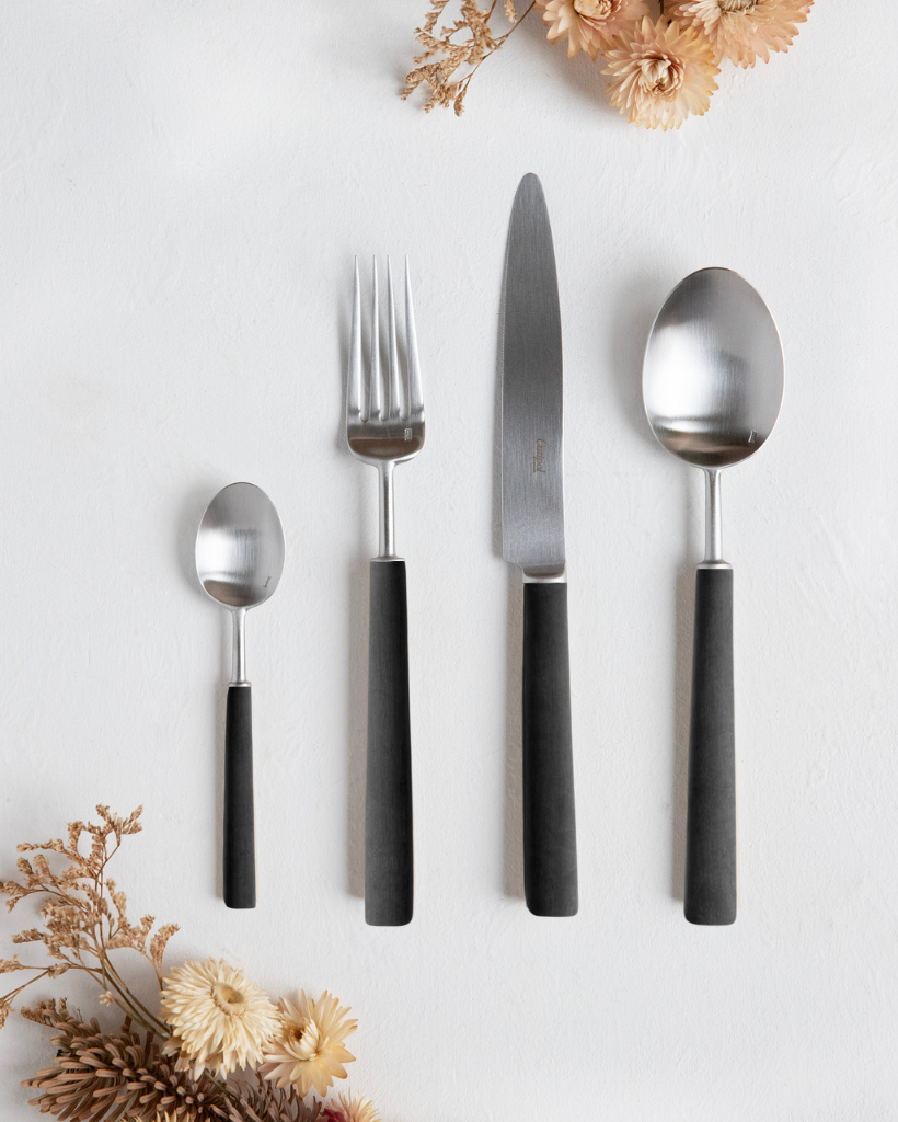 Couverts Cutipol Ebony - 4 Piéces