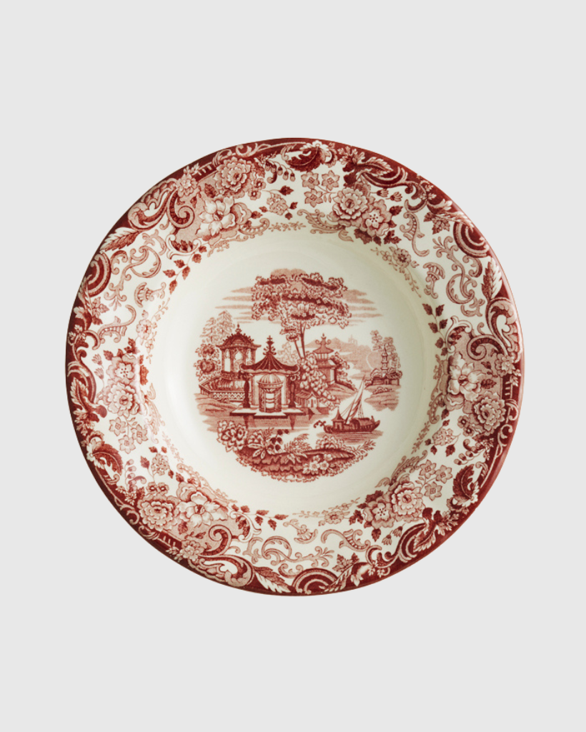 Assiette creuse 202 Rose Lot de 6