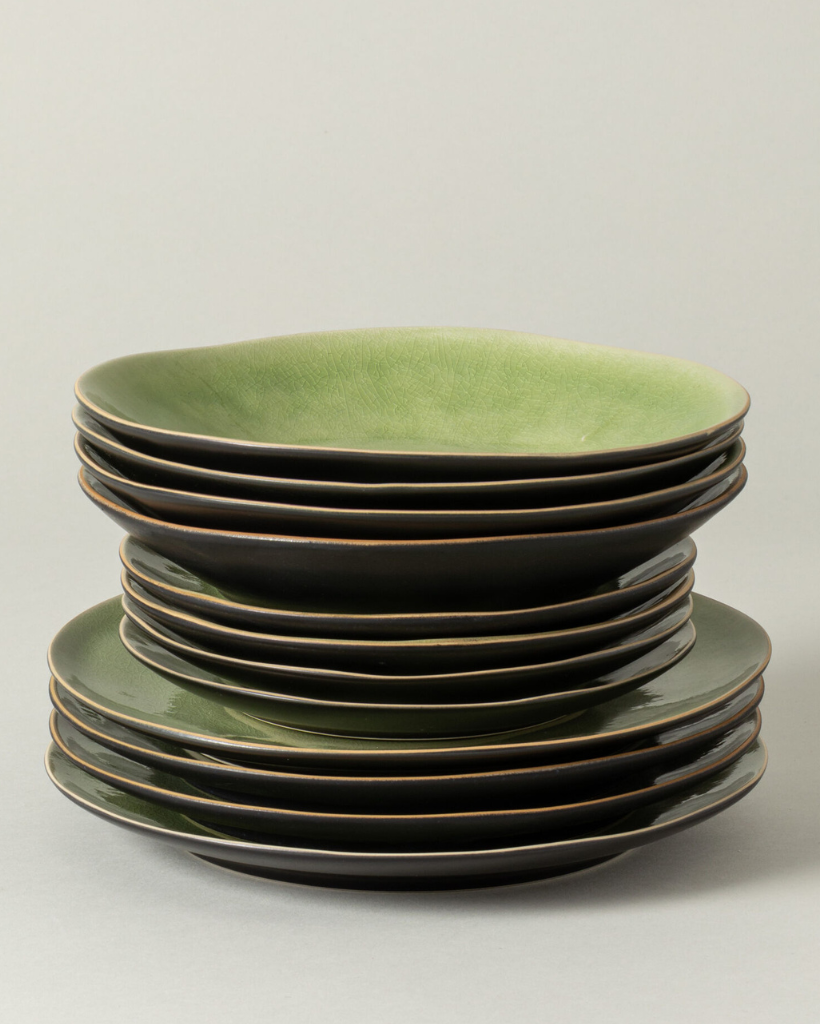 Service de table 12 pièces Riviera Green