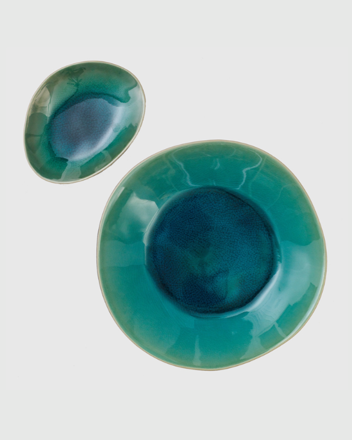 Assiette à Pain Riviera Blue