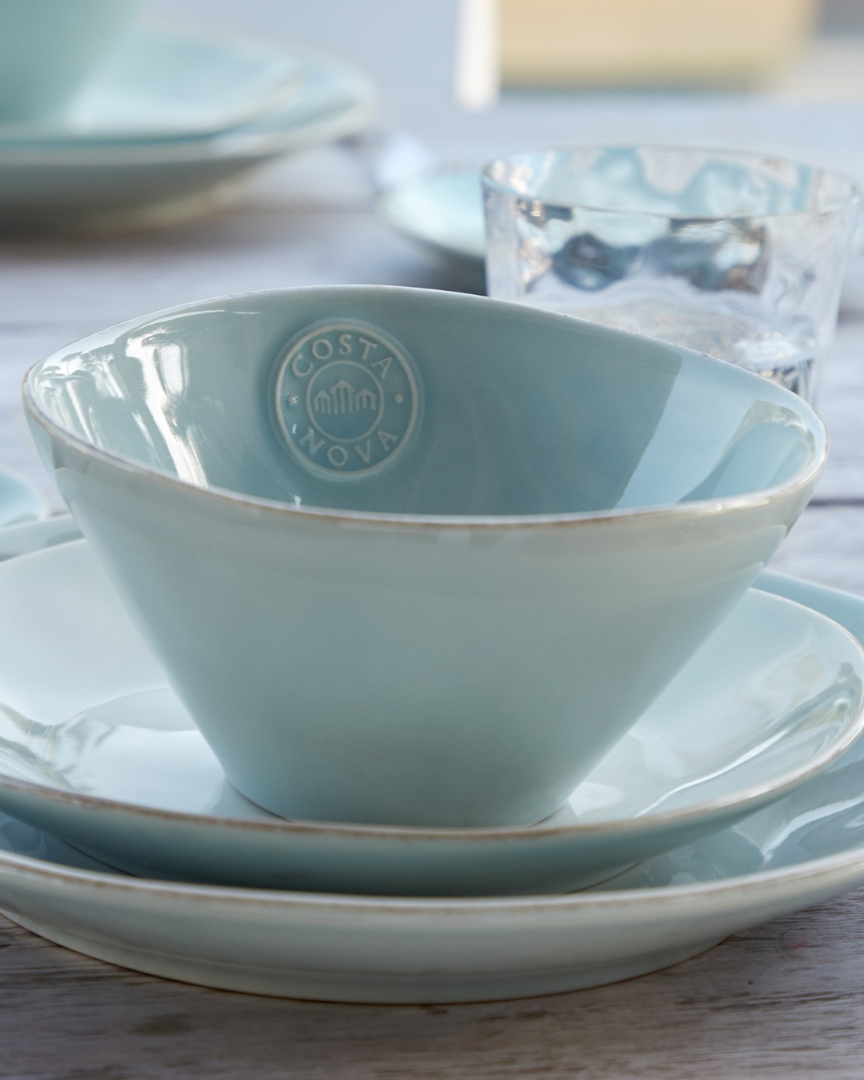Assiette Plate Nova Turquoise