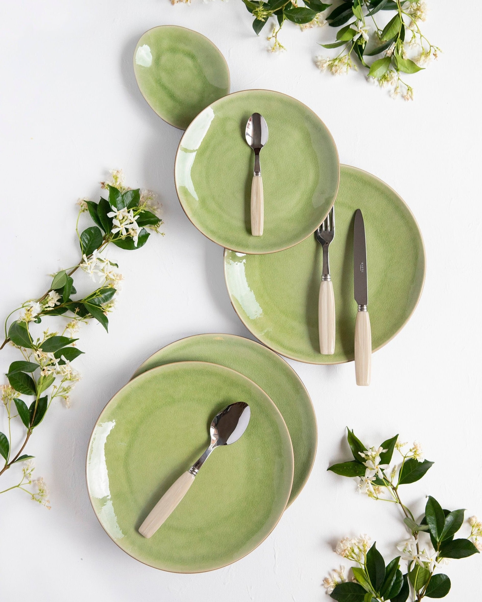 Assiette Plate Riviera Green