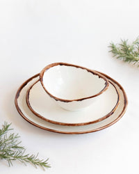 Vaisselle 12 pièces Natural Brown "Organic"