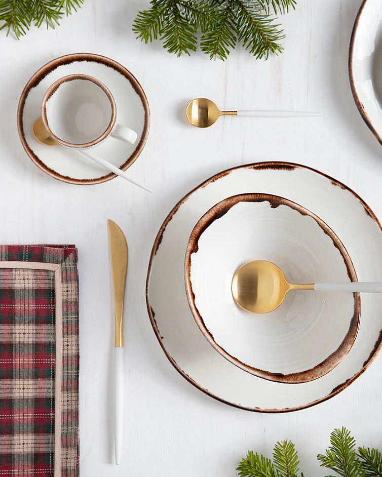 Tasse et soucoupe Natural Brown