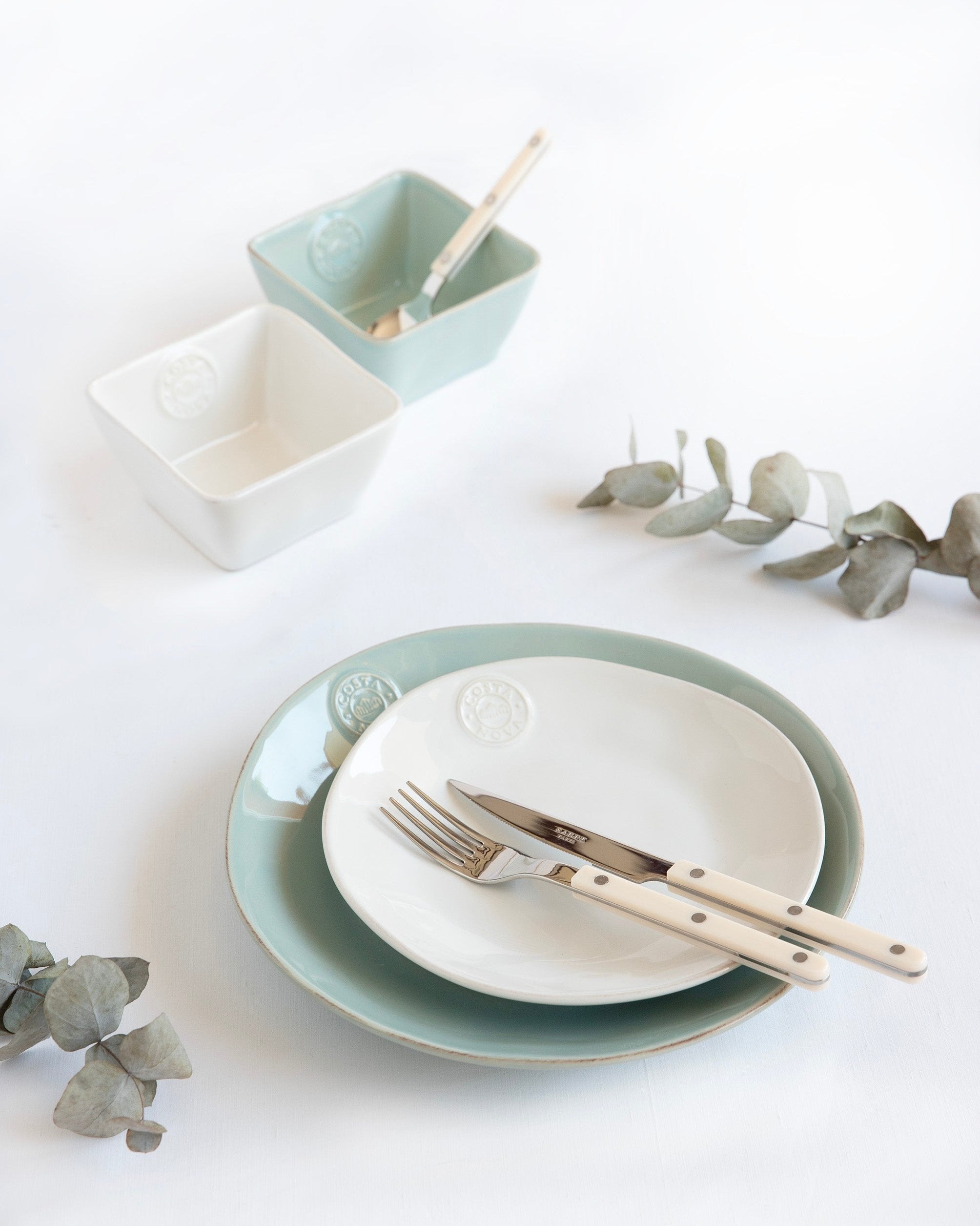 Assiette Plate Nova Turquoise