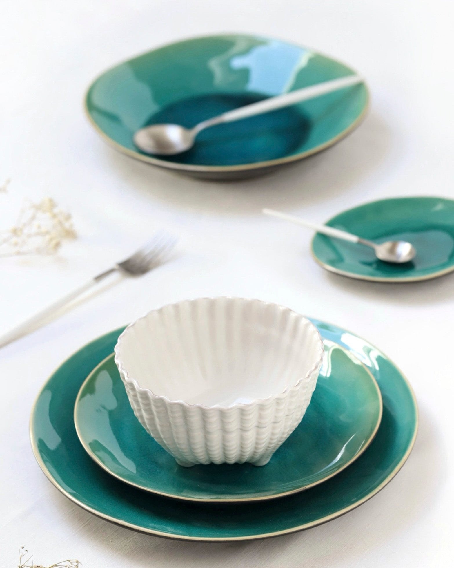 Vaisselle 12 pièces Riviera Blue