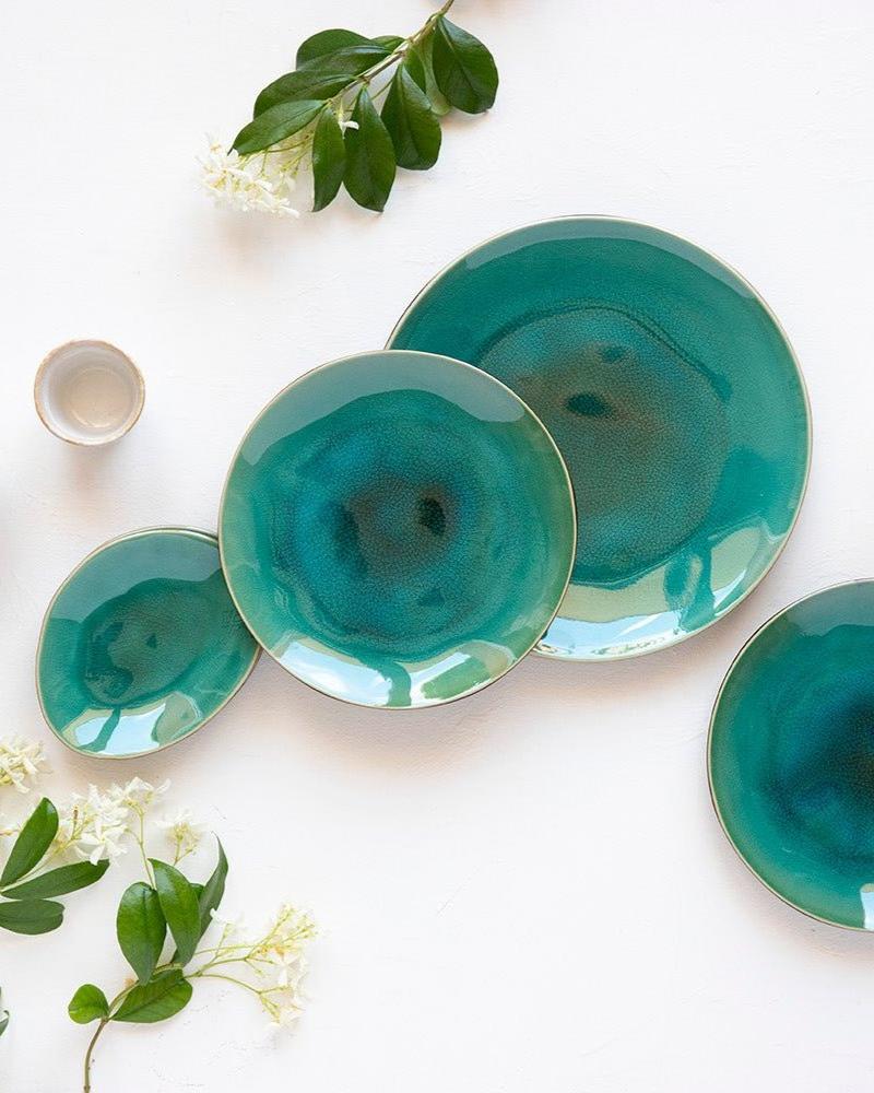 Assiette à Dessert Riviera Blue