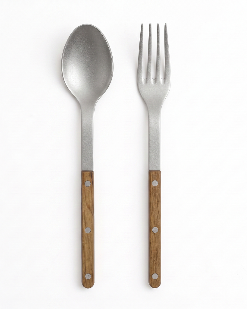 Couverts De Service Sabre Paris Bistrot Teak Vintage