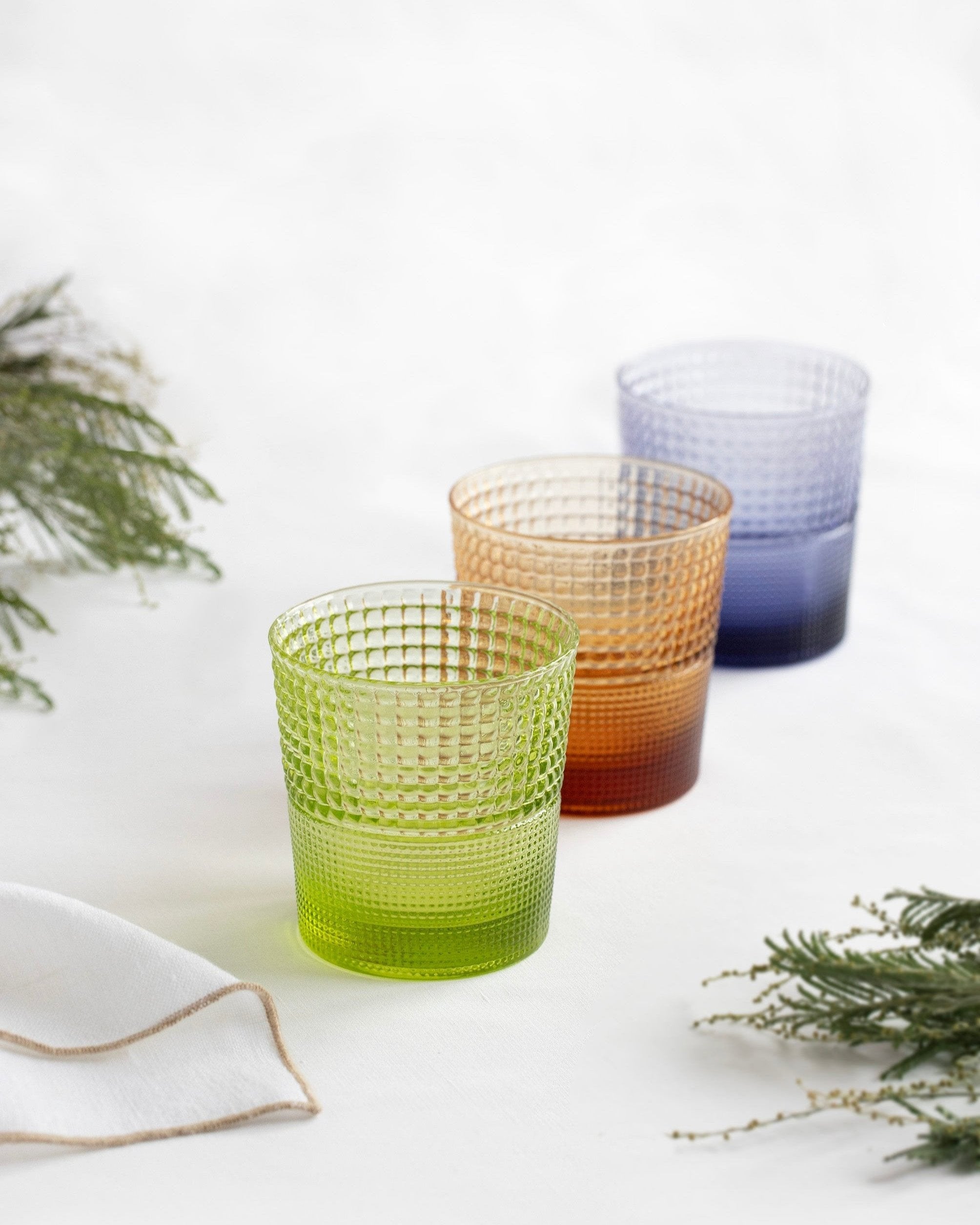 Set 6 verres Pikes Colours + Carafe Pikes Clear
