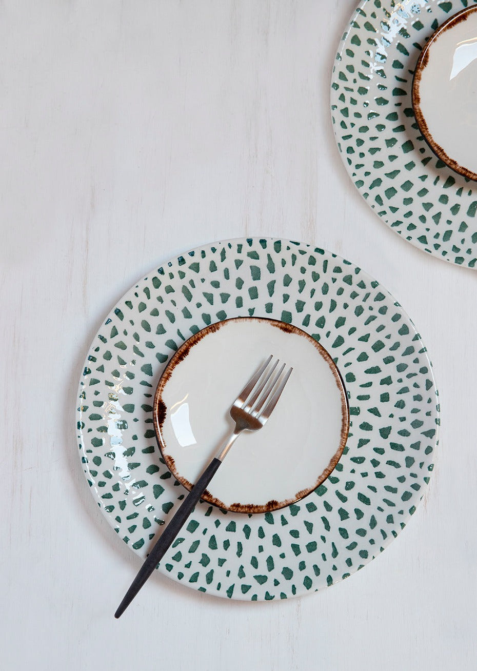 Vaisselle 12 pièces Mosaic Forest Green