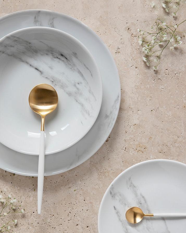 Assiette à Dessert Marble