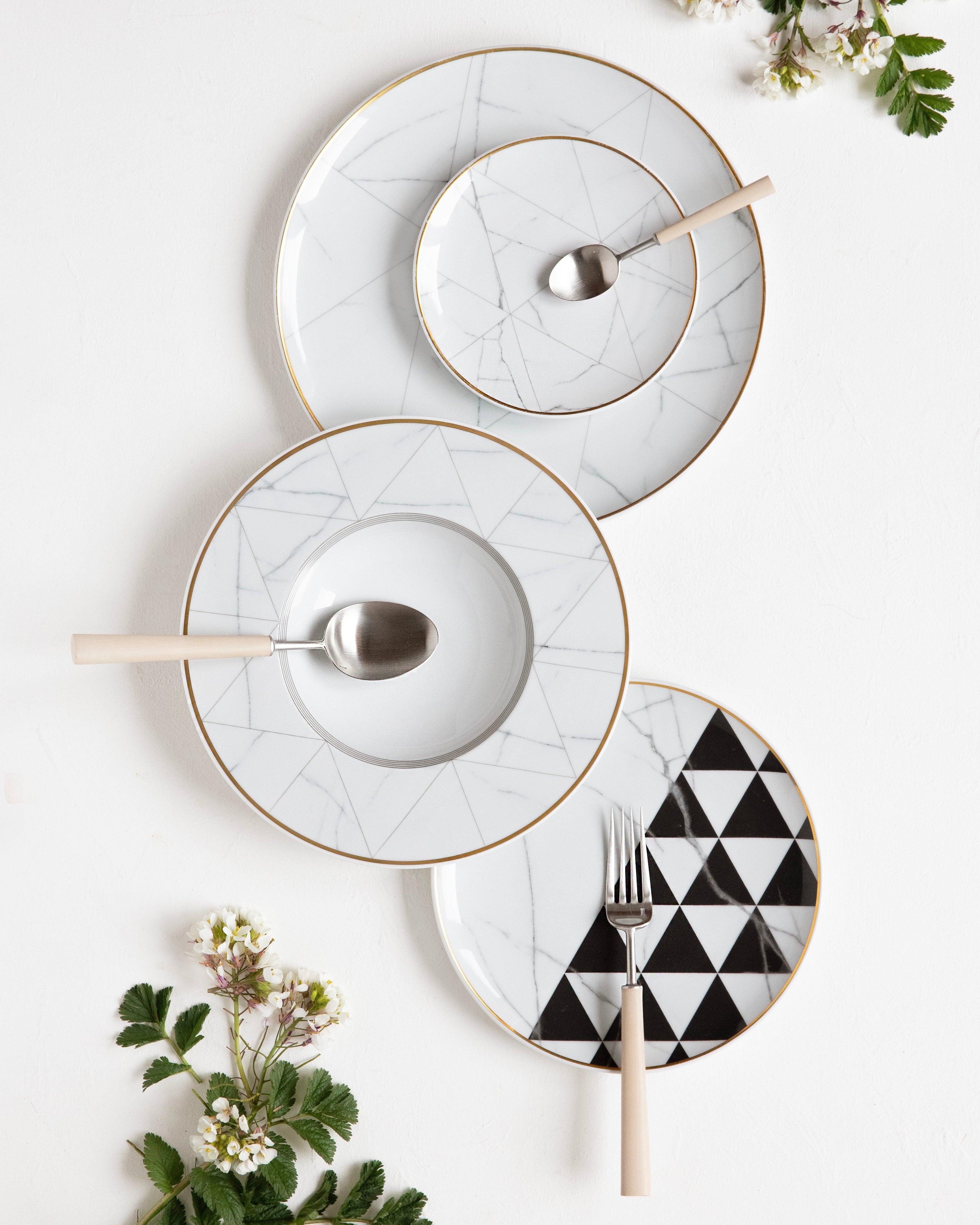 Vaisselle 12 pièces Carrara