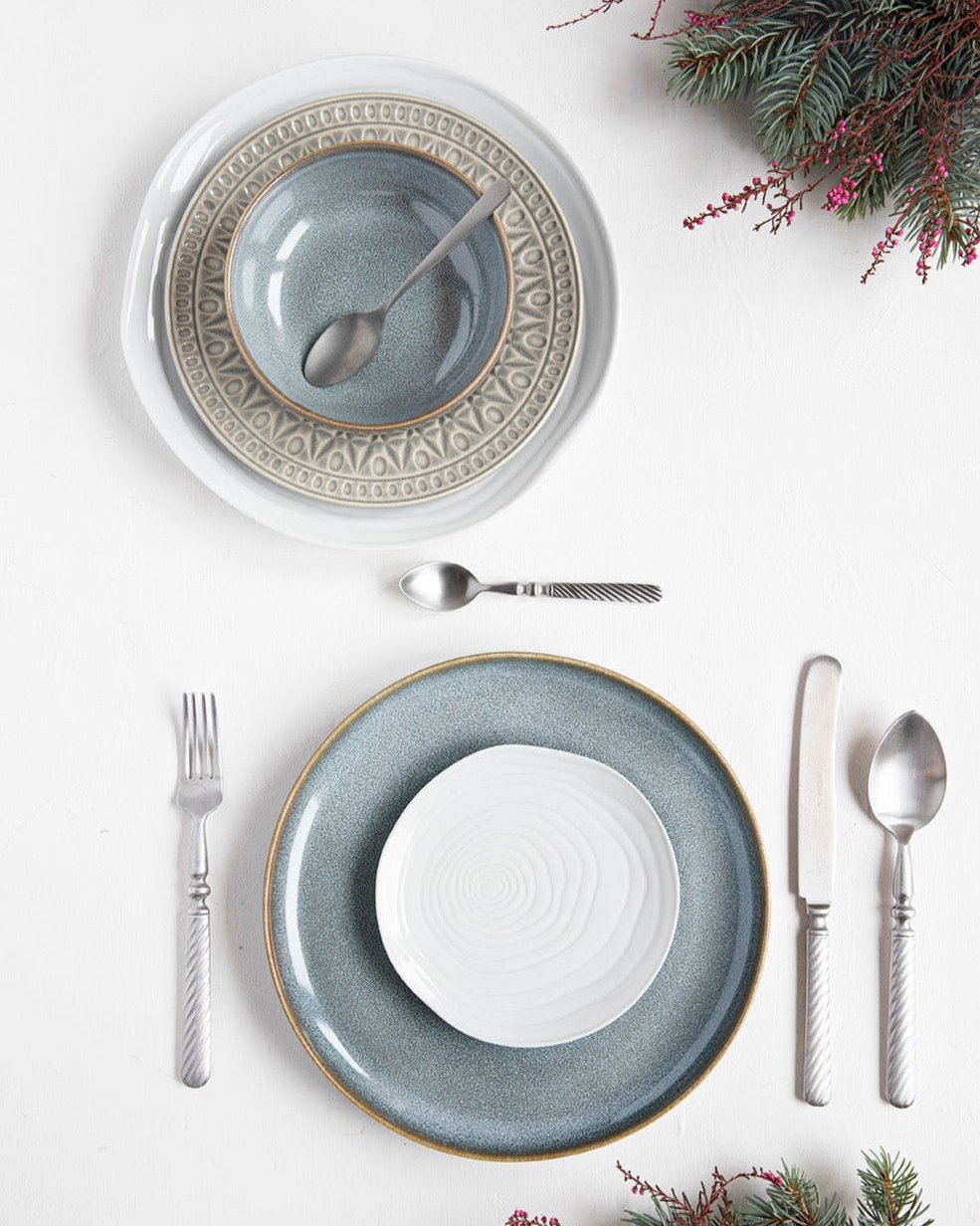 Assiette Plate Saisons Denim