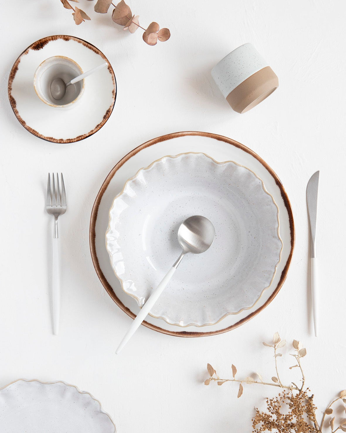 Couverts Cutipol Goa White - 24 pièces