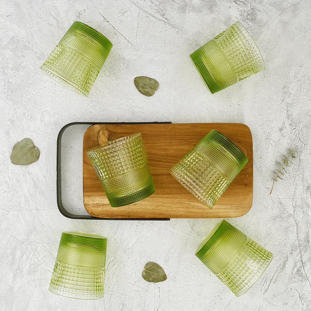 Ensemble de 6 verres Pikes Vert Acide