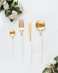 Couverts Cutipol Goa White Gold - 24 pièces