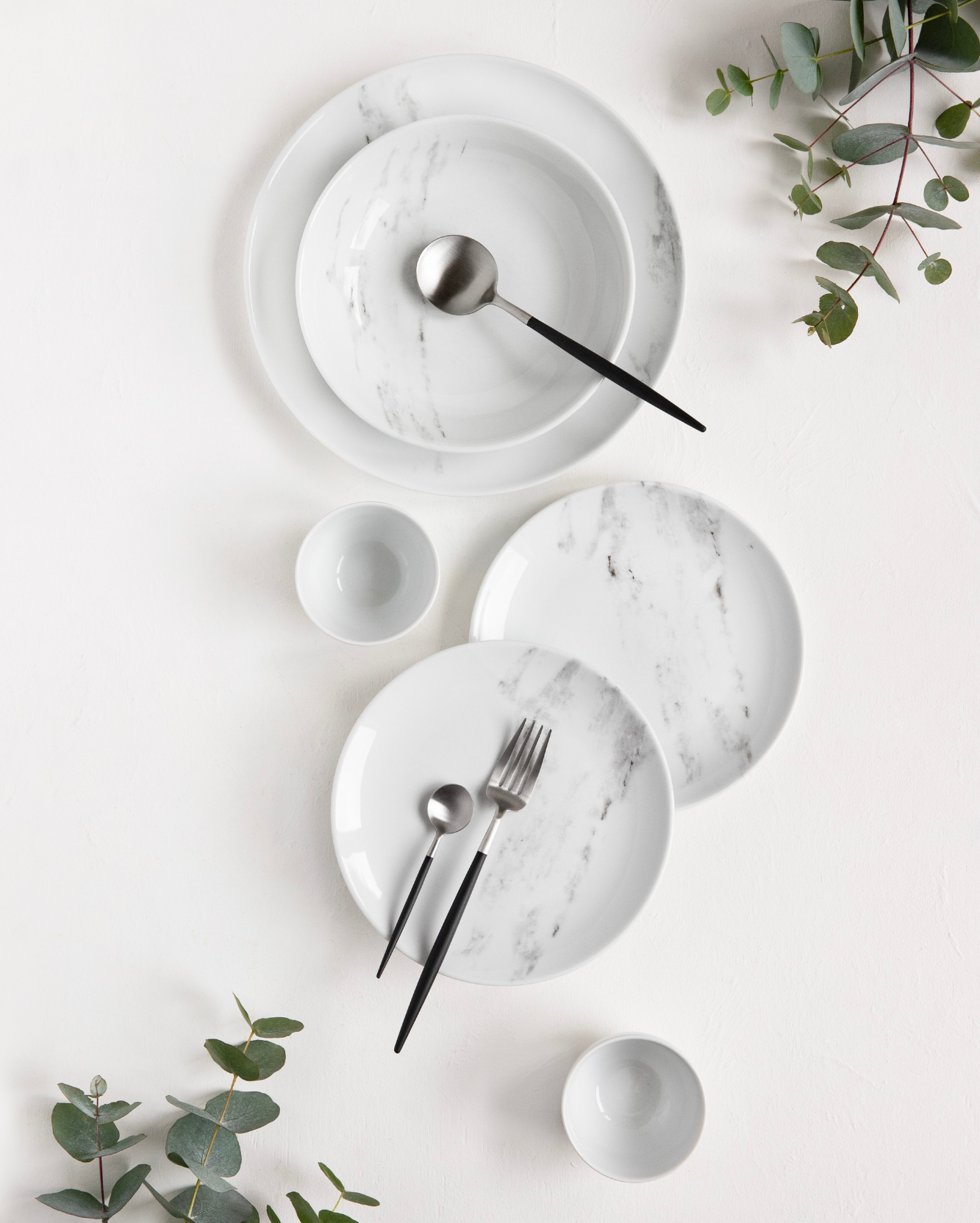 Vaisselle 12 pièces Marble