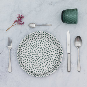 Assiette plate Mosaic Forest Green