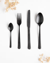 Couverts Tribeca Black Matte - 4 pièces 