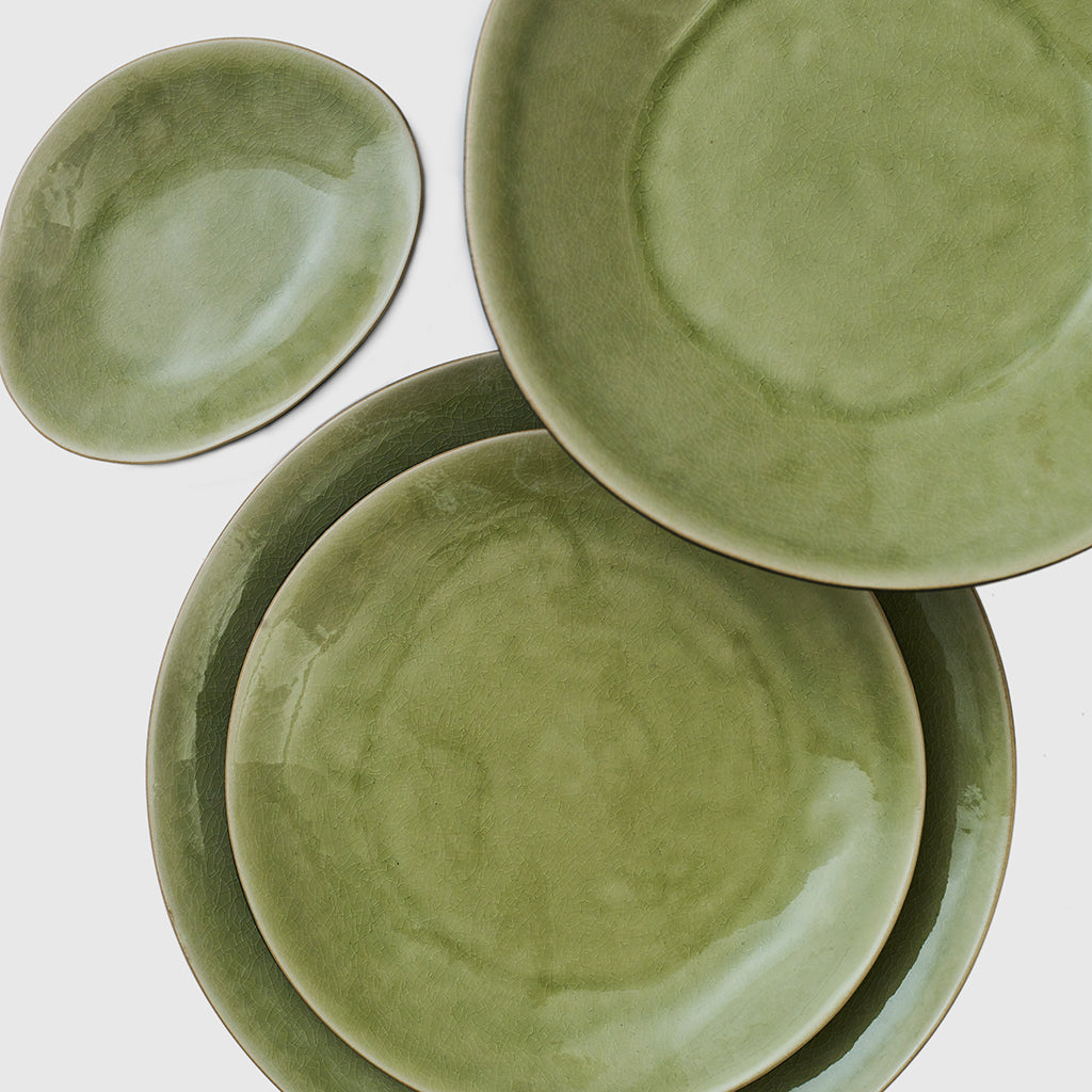 Assiette Plate Riviera Green