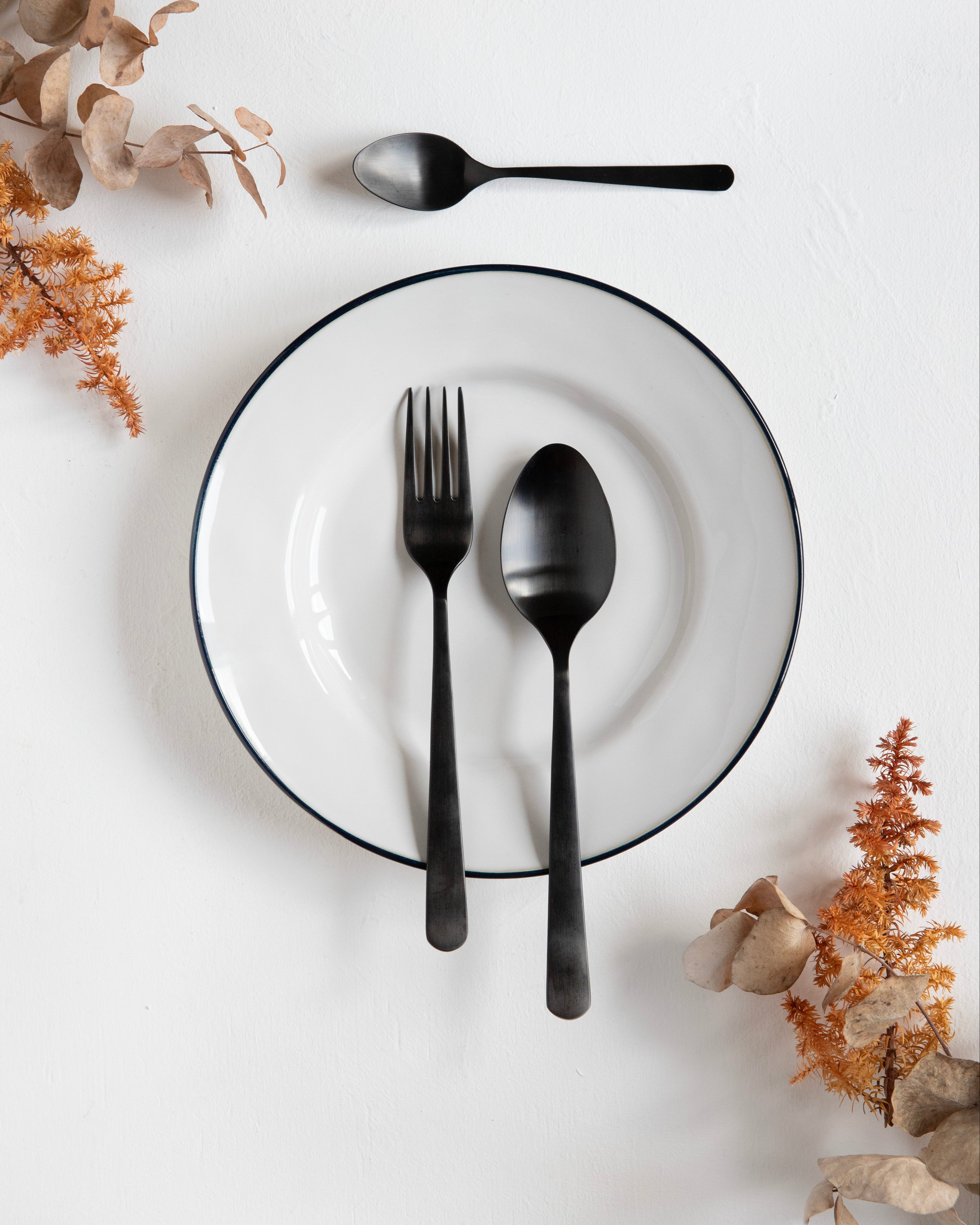 Couverts Tribeca Black Matte - 24 pièces