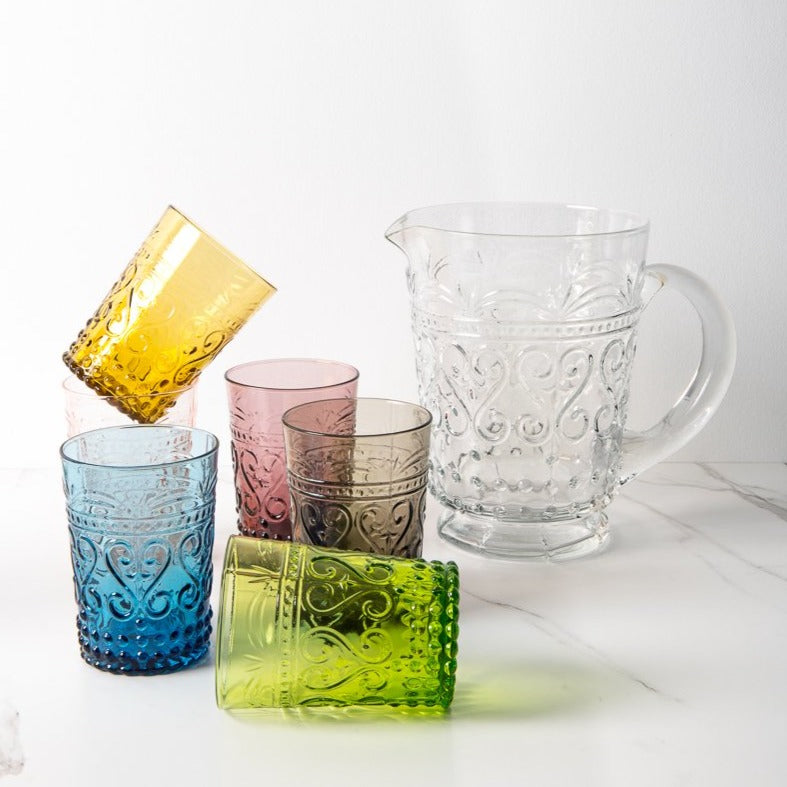 Ensemble de 6 verres Romantic Colours + Cruche à eau