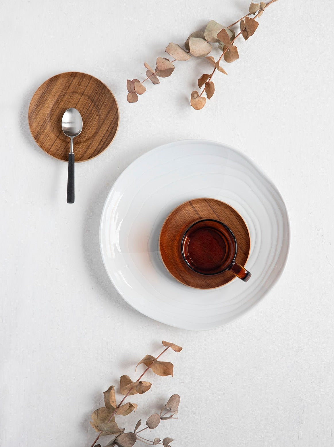 Assiette plate Teak