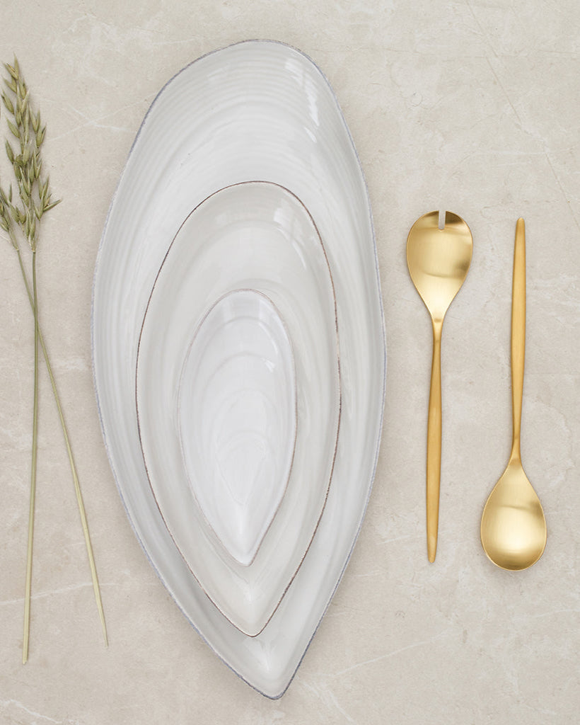 Couverts à salade Cutipol Solo Gold Matte