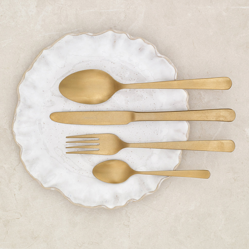 Couverts Tribeca Gold Vintage - 4 pièces 