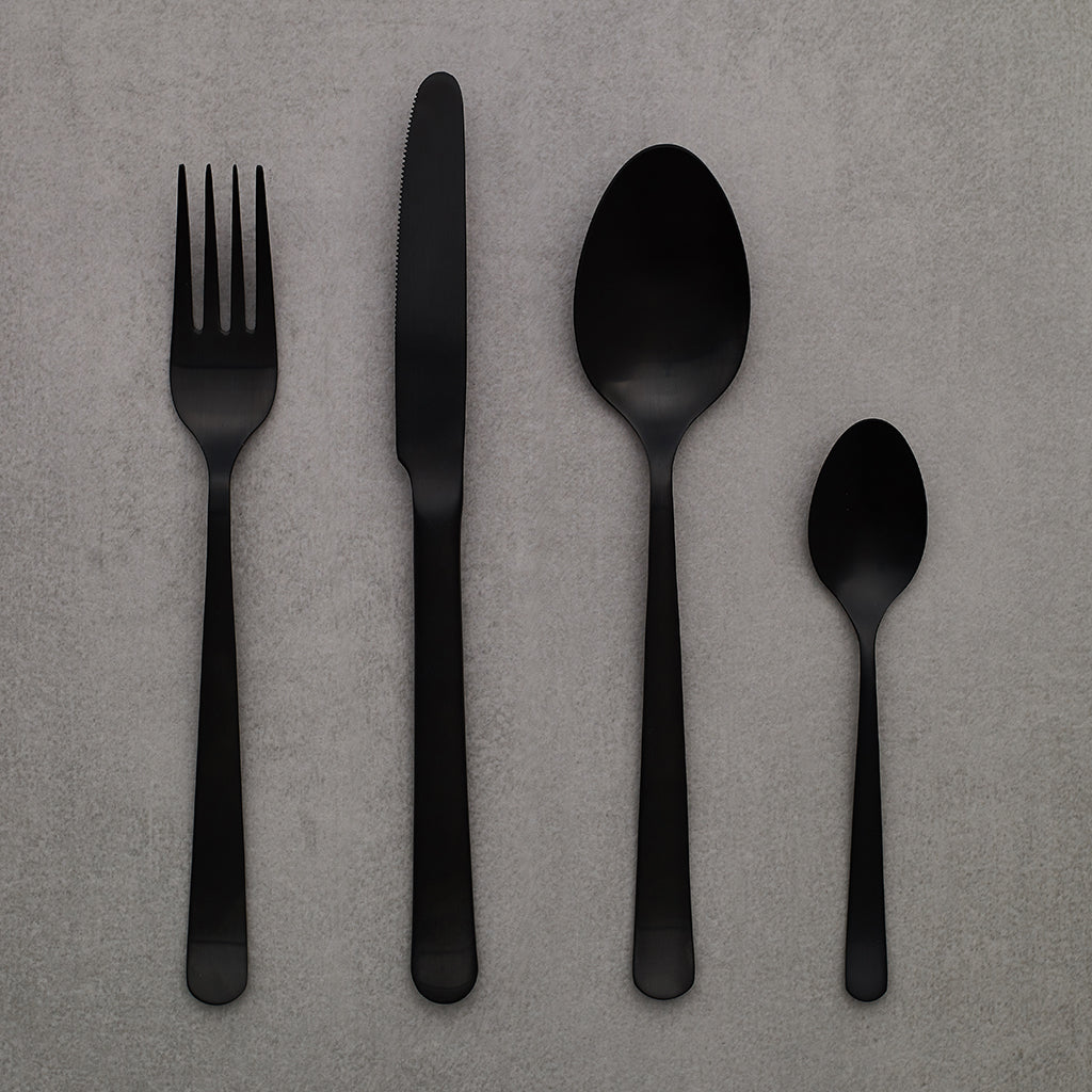 Herdmar Set 4 cubiertos Tribeca Black Matte