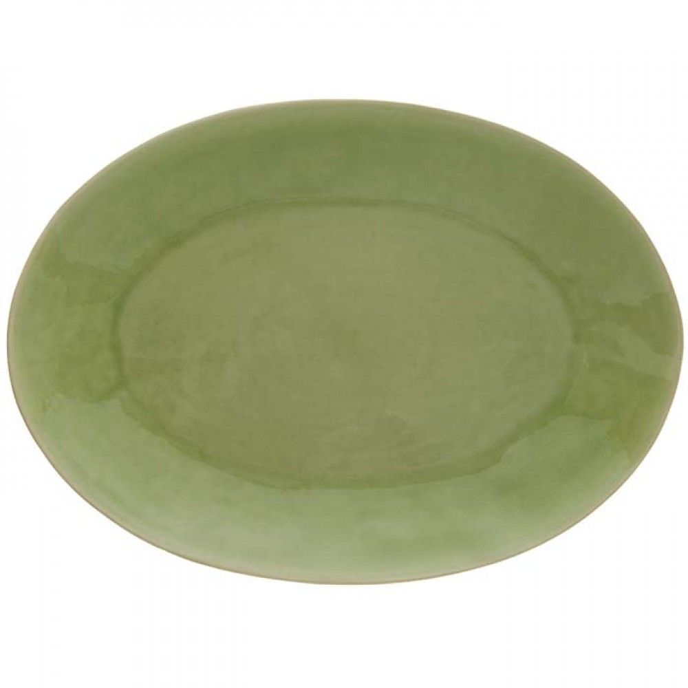 Assiette Ovale Riviera Green