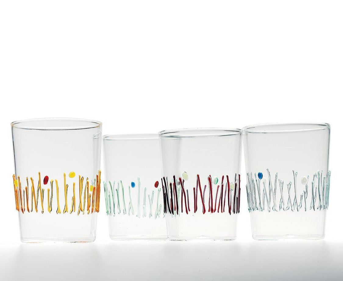 Ensemble de 4 verres Quattro Stagioni